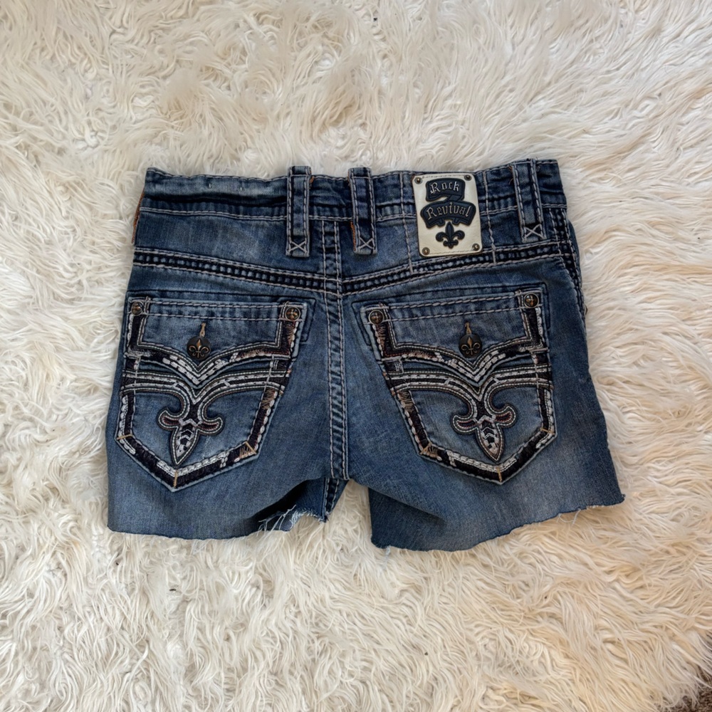 Rock Revival Cutoff Denim Shorts